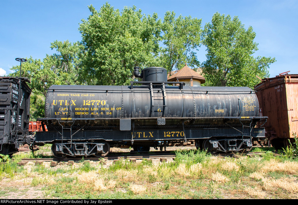 UTLX 12770 is on display at the Colorado Railroad Museum